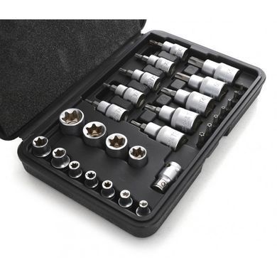 Набір біт та головок у кейсі Torx 30шт. Kraft&Dele KD10242