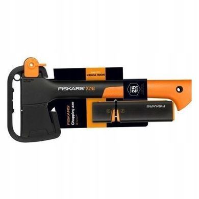 Сокира Fiskars X7 - Xs + точилка Xsharp набір