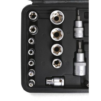 Набір біт та головок у кейсі Torx 30шт. Kraft&Dele KD10242