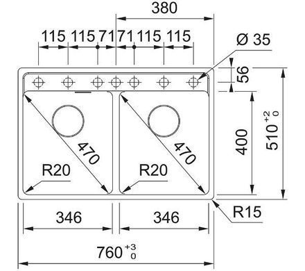 Кухонна мийка Franke Maris MRG 620-35-35 - сірий камінь
