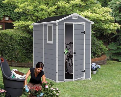 Садовий будиночок пластиковий MANOR 4x6s grey/white - KETER