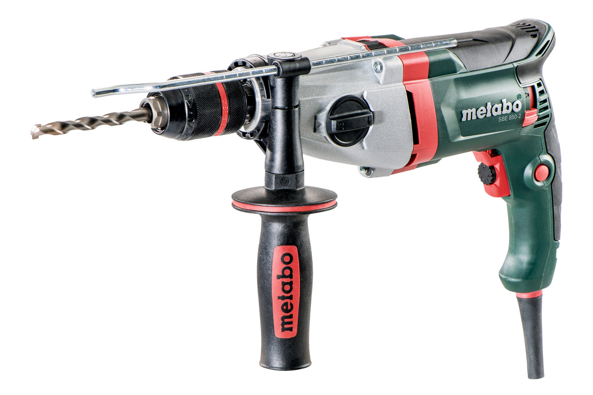 Дриль Metabo SBE 850-2, 850 Вт, 2 швидкості, швидкозатискний патрон