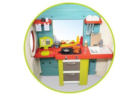 Дитячий кухонний будиночок шеф-кухаря 124x132x135 см Smoby