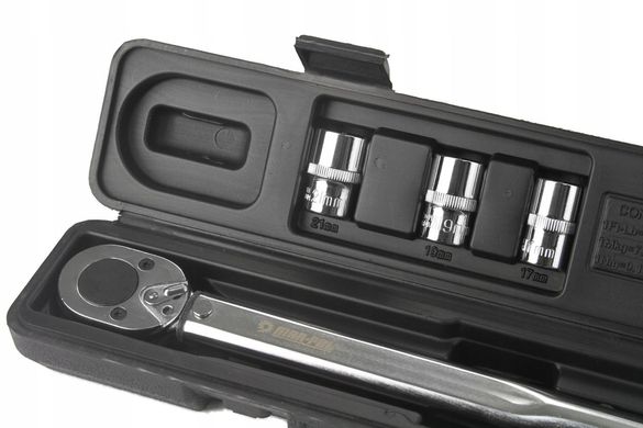 Ключ динамометричний 1/2" 28-210 Нм/комплект 17,19,21 мм Mar-Pol M53589