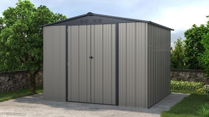 Металлический сарай для инструментов 294x269 см Hardmaister Richmond серый