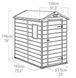 Садовий будиночок пластиковий MANOR 4x6s grey/white - KETER