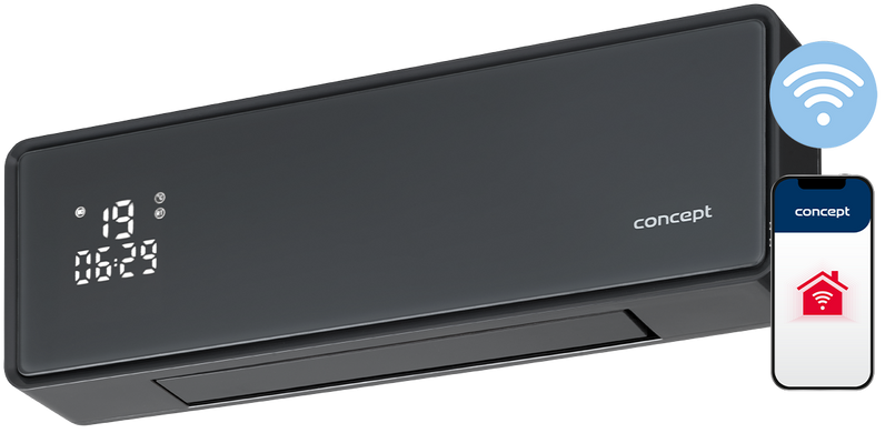 Керамический обогреватель Wi-Fi Smart 2000 W Concept QH4100
