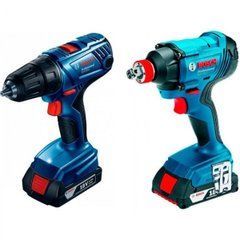 Набор из дрели-шуруповерта Bosch Professional GSR 180 Li + Аккумуляторный ударный гайковерт GDX 180-LI