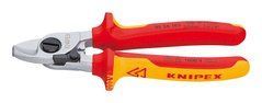 KNIPEX НОЖИЦІ ДЛЯ РІЗАННЯ КАБЕЛІВ І ПРОВОДІВ МІДНИХ І АЛЮМ.165мм Fi=15мм / 50мм2.