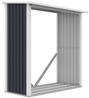 Дровница металлическая 182x89 см Hardmaister Denver темно-серый