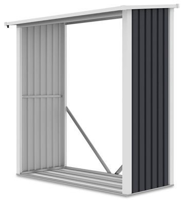 Дровница металлическая 182x89 см Hardmaister Denver темно-серый