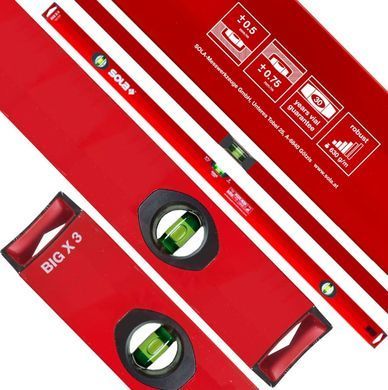 Рівень будівельний&nbsp;120 см 3 колби SOLA BIG X 3