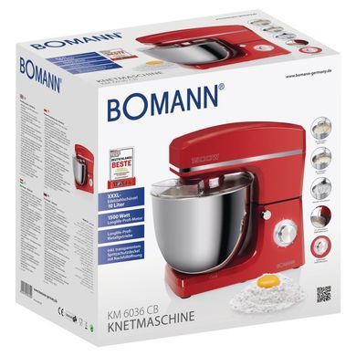 Кухонний комбайн 1500 Вт планетарний міксер 6,5 л Bomann KM 6036 CB