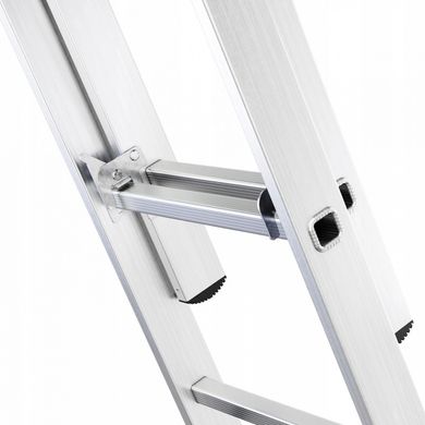 Лестница универсальная двухсекционная алюминиевая AWTOOLS AW23090