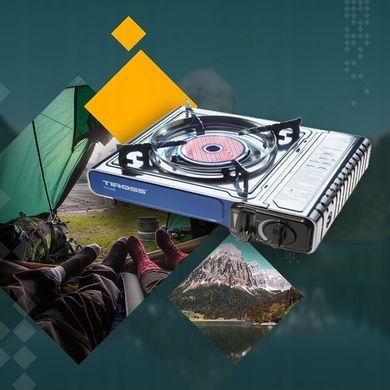 Плита туристическая газовая керамическая TIROSS TS-266 1650 W