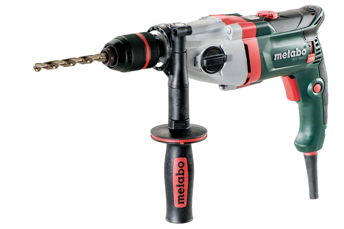 Дрель Metabo BEV 1300-2 1300 Вт 2 скорости быстрозажимной патрон Futuro Plus