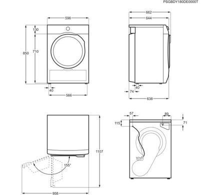 Сушильна машина Electrolux EW9HEU478R PerfectCare 8 кг