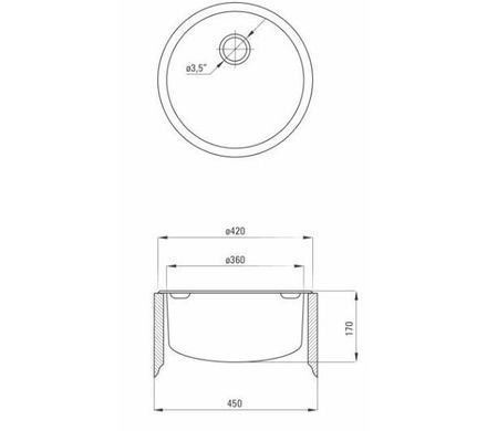 Кухонная мойка Deante Twist ZHC 0803