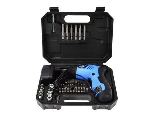 Аккумуляторная отвертка 3,6 В + аксессуары Geko G80280