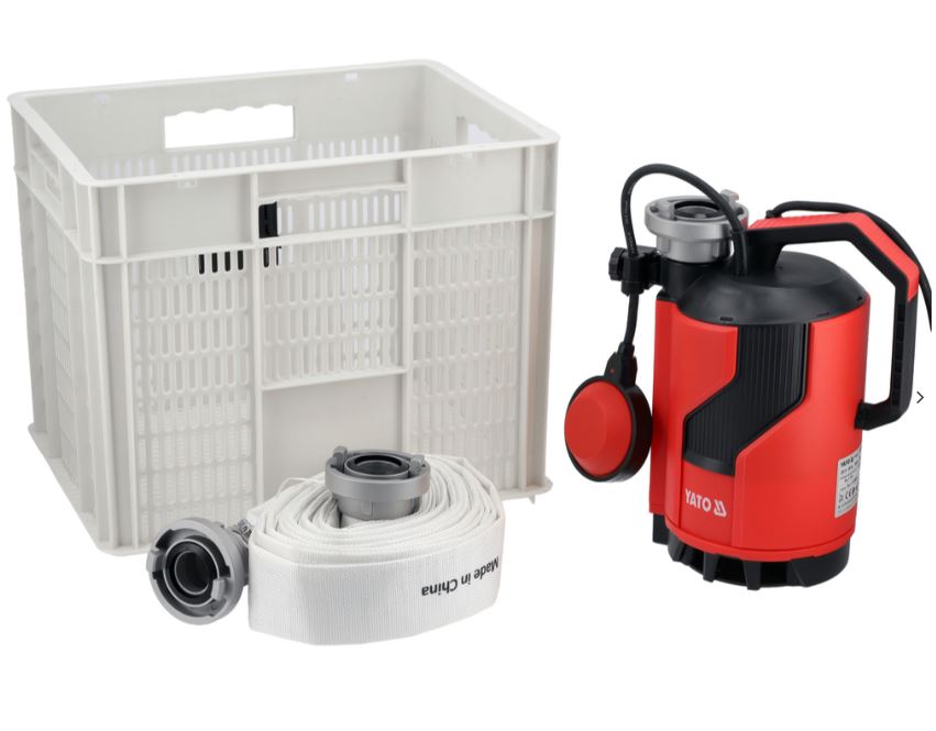 Помпа для грязной воды YATO 750 W, 12000 л/ч, 8 м, с автоматическим поплавком