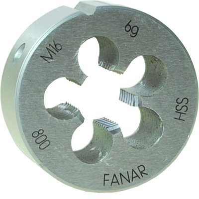 Плашка FANAR M16 x 1,25 HSS800 DIN 22568 для наружной резьбы