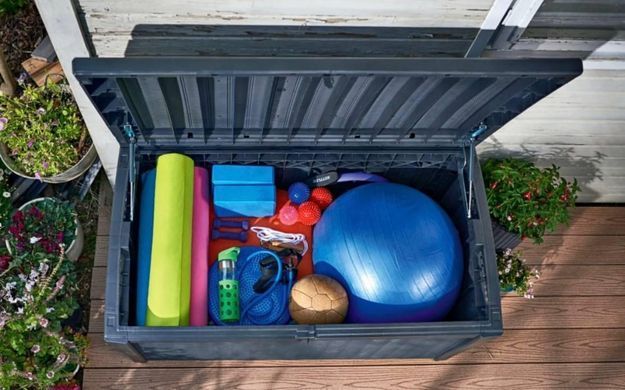 Садовий ящик скриня для інвентарю графіт 416 л Borneo Box Keter
