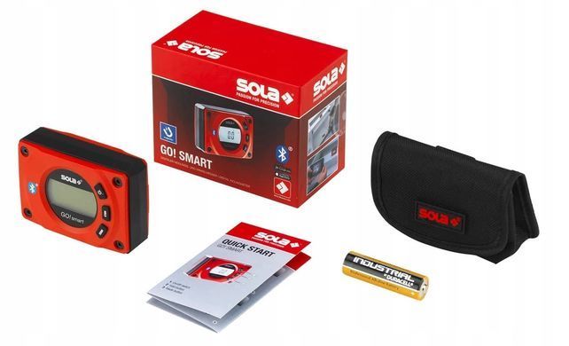 Рівень цифровий магнітний з Bluetooth та дисплеєм Go Smart SOLA