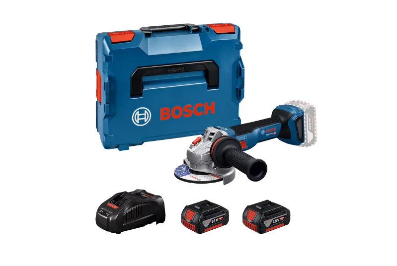 Кутова болгарка Bosch GWS 18V-11, 125 мм, 18 В, 2 акумулятори 5,0 Ач, L-BOXX