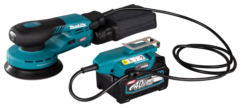 Шлифмашина орбитальная аккумуляторная Makita BO001CGZ 40V XGT, бумага 125 мм, эксцентрик 5 мм