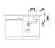 Кухонна мийка Blanco Subline 340/160-U 525985 - чорний