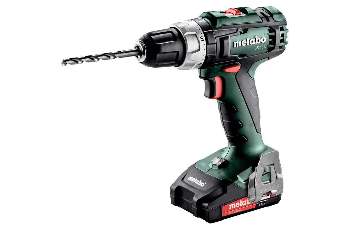 Шуруповерт акумуляторний Metabo BS 18 L, 18 В, 2 акумулятори 2 Ач, 50/25 Нм