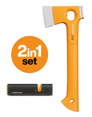 Топор универсальный Fiskars X13 510 г 30 см + точилка