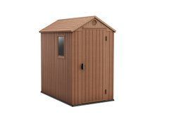 Сарай пластиковый KETER Darwin 4x6 125,8 x 184,5 x 205cm коричневый