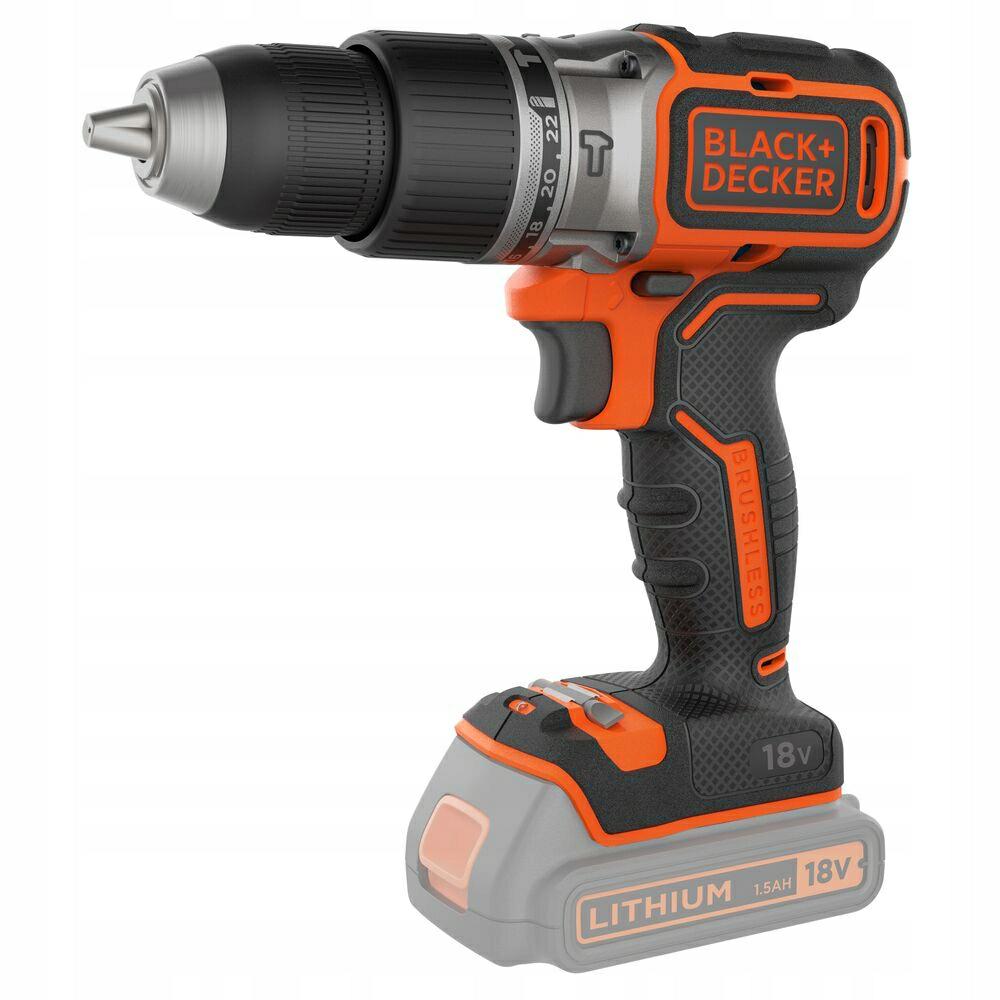 Ударный шуруповерт Black+Decker 18V BL188N, 52 Нм, беспроводной