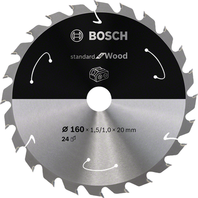 BOSCH пила STANDARD Wood ACCU 160X20X24Z