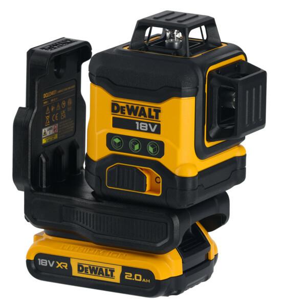 Лазерный нивелир Dewalt DCLE34031D1 18V, 40 м, 3 луча 360°, зеленый луч