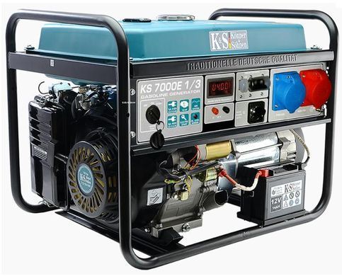 Генератор бензиновий K&ouml;nner & S&ouml;hnen 5,0квт 230/400в електричний старт Avr Vst Ks7000E-1/3