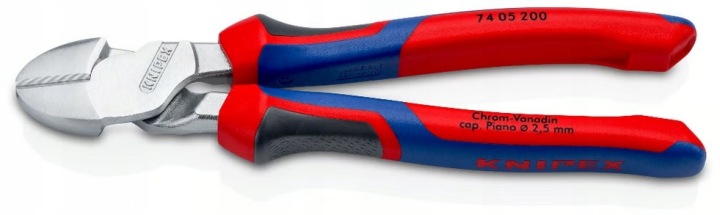 Кусачки боковые Knipex 74 05 200 с усиленным передаточным числом, 200 мм