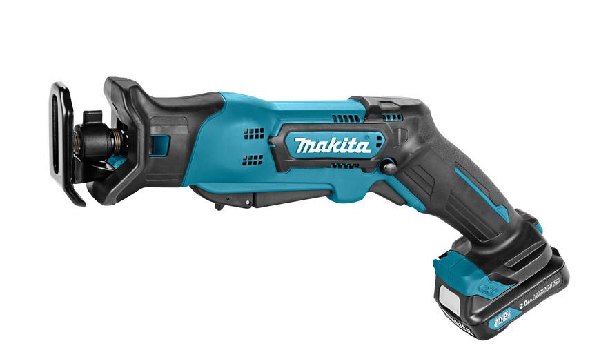 Сабельная аккумуляторная пила 10,8 В, 2 аккумулятора 2,0 Ah, ход 13 мм Makita JR103DSAE