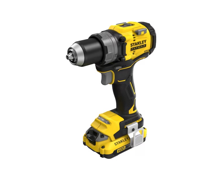 Шуруповерт акумуляторний безщітковий Stanley V20 SFMCD725D2T 80 Нм 2x2 Ah у кейсі