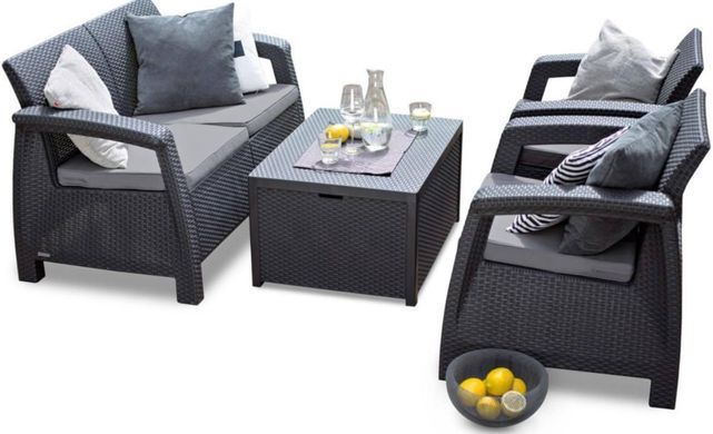 Комплект мебели для сада графит Corfu Box