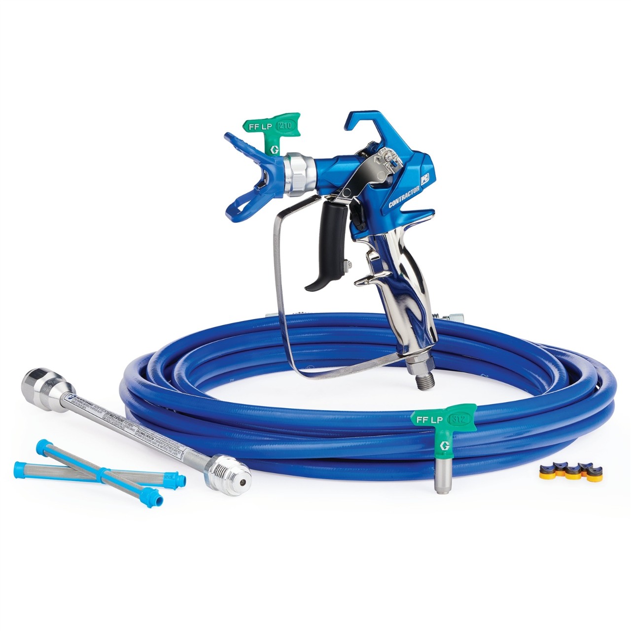 Краскопульт Graco Contractor PC с шлангом BlueMax II 25 футов и насадками