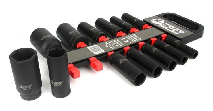 Набор головок ударных 1/2" 10-32мм RIPPER 13шт Mar-Pol M58272R