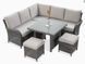 Садові меблі для тераси з техноротанга Dark Grey Ventura