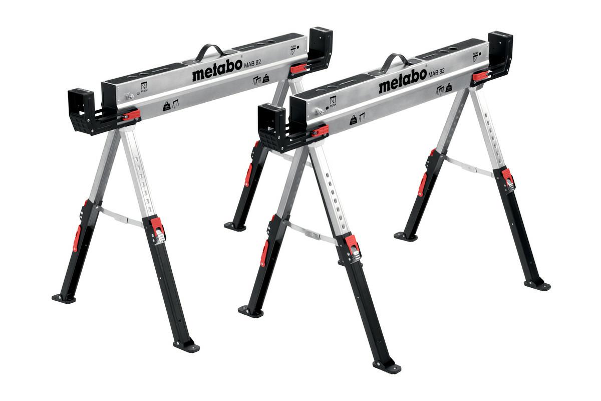 Козлы рабочие Metabo MAB 82, регулируемые 615–820 мм, нагрузка 590 кг
