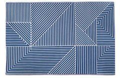 Ковер для террасы и сада Linear Blue 120х180 см водостойкий Полипропиленовый MoodMe