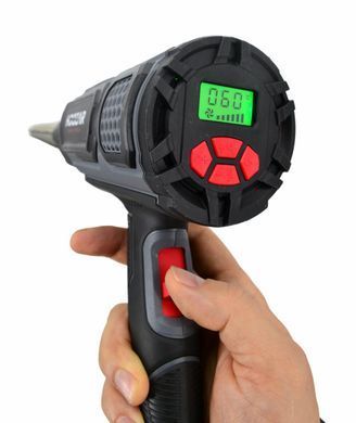 HOOZAR ФЕН СТРОИТЕЛЬНЫЙ 2000Вт С РЕГ. И АКС.ДИСПЛЕЙ LCD