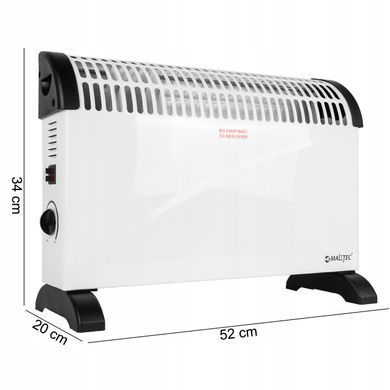 Конвектор електричний з термостатом 2000 Вт Maltec CH2500DW