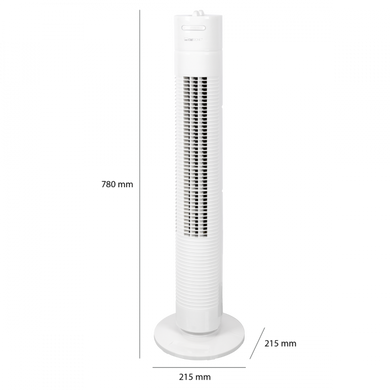 Вентилятор CLATRONIC TVL 3770 білий