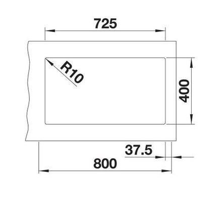 Кухонна мийка Blanco Subline 430/270-U 523151 - антрацит
